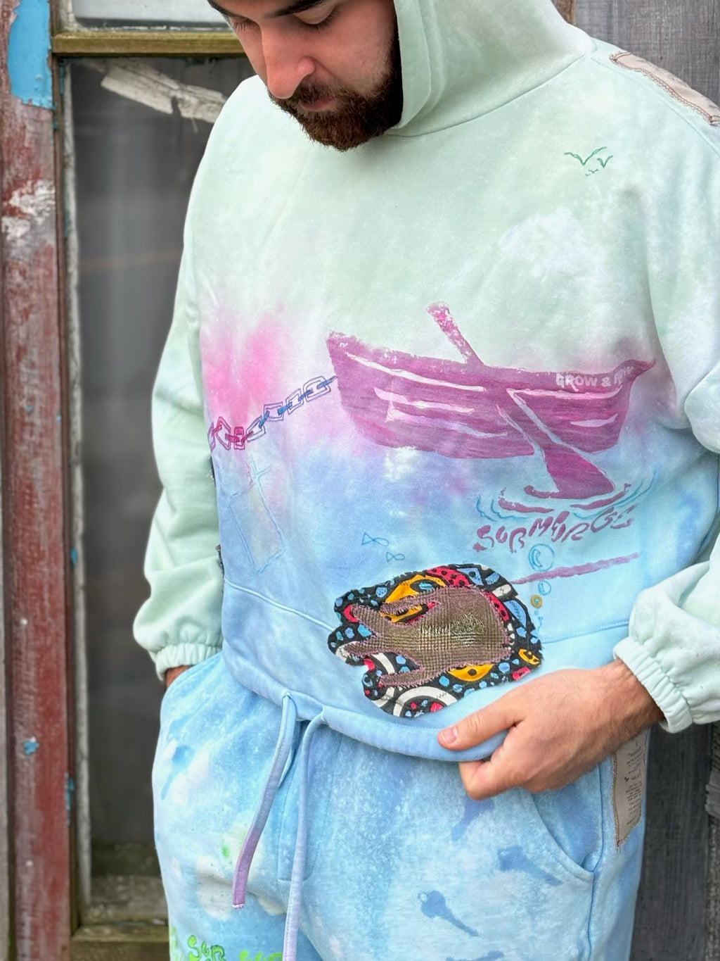 "GROW & FLOW" SMALL-MEDIUM CROPPED HOODY: 3 of 3