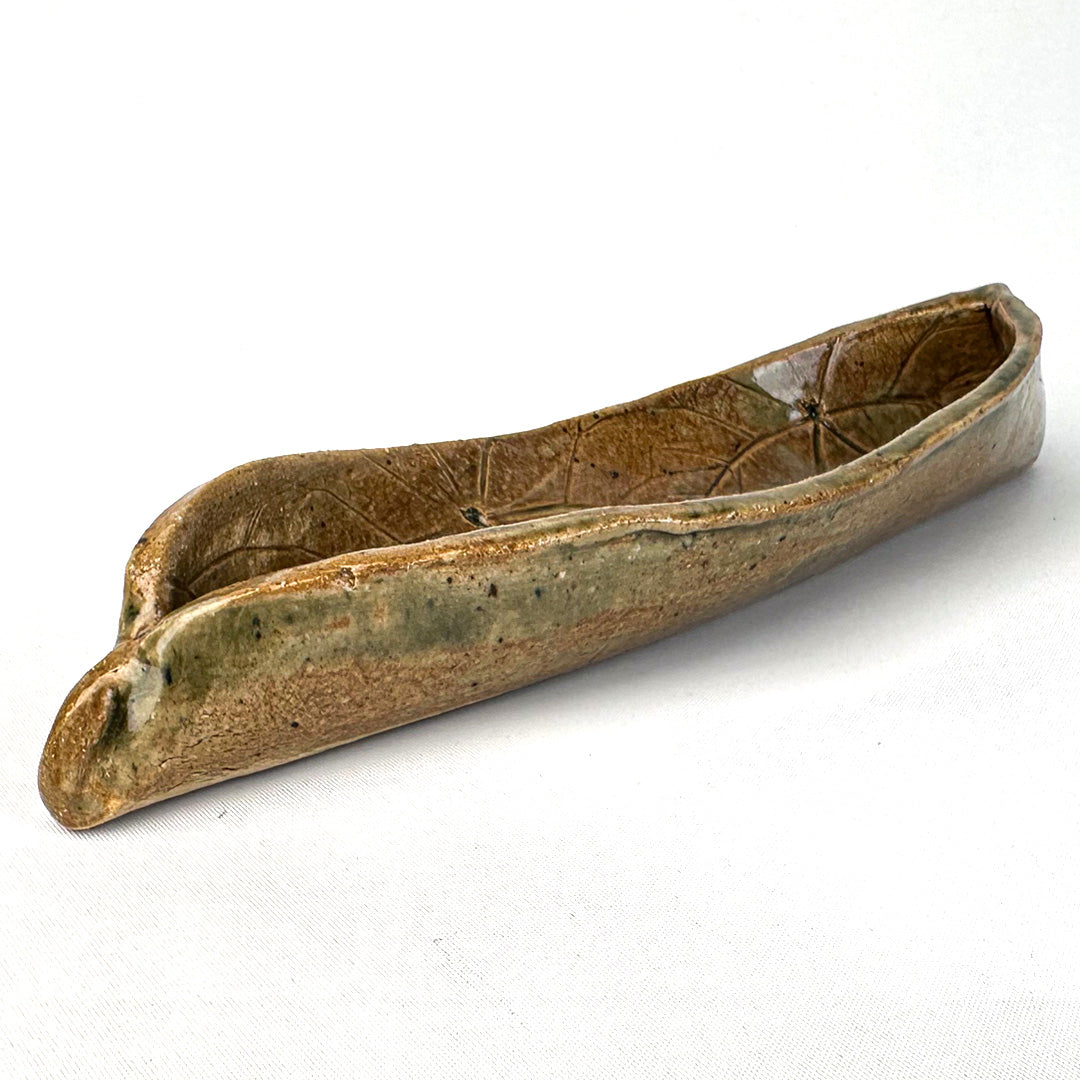 Canoe Ash Tray (Elephant Ear Leaf Press)
