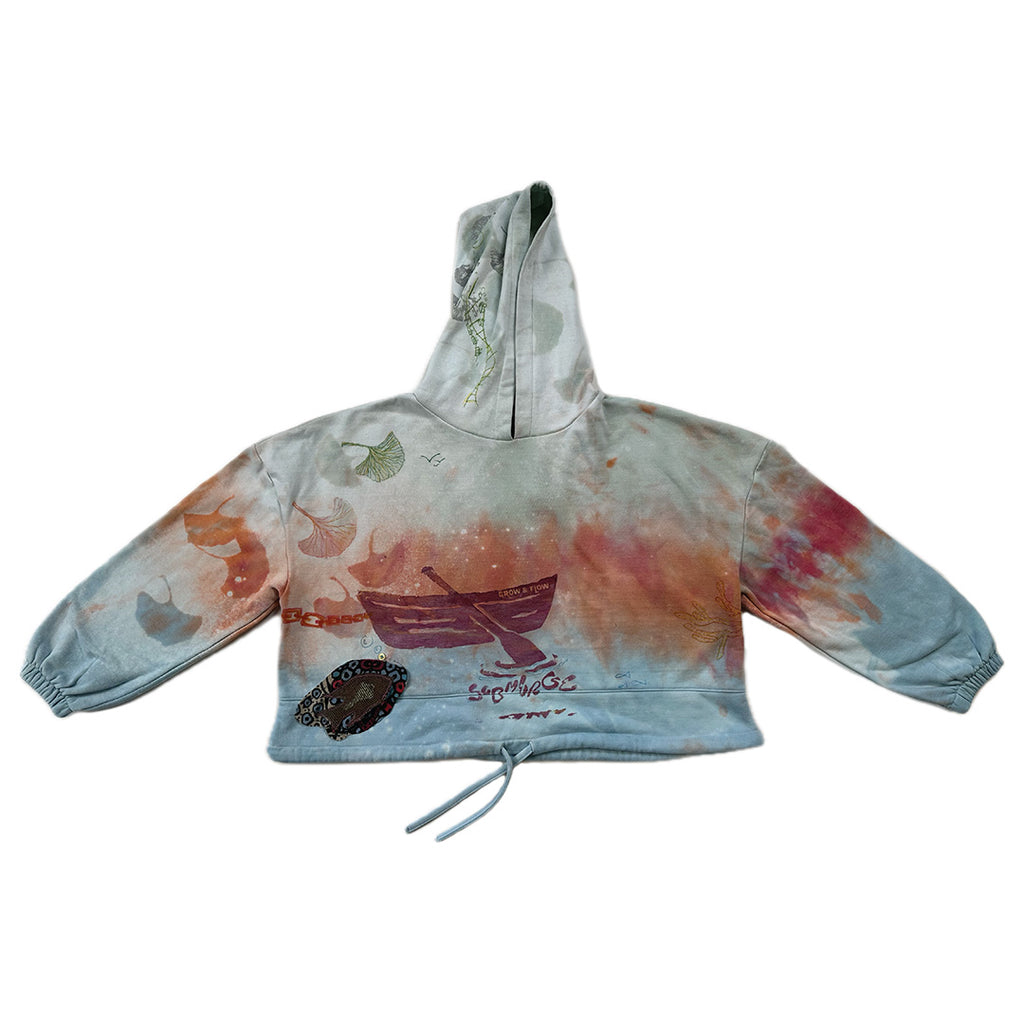 "GROW & FLOW" SMALL-MEDIUM CROPPED HOODY: 3 of 3